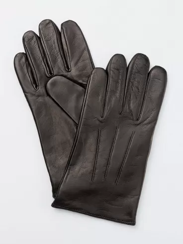 Перчатки кожаные мужские HP8080-sh, черные, p. 8, арт. 160010-0
