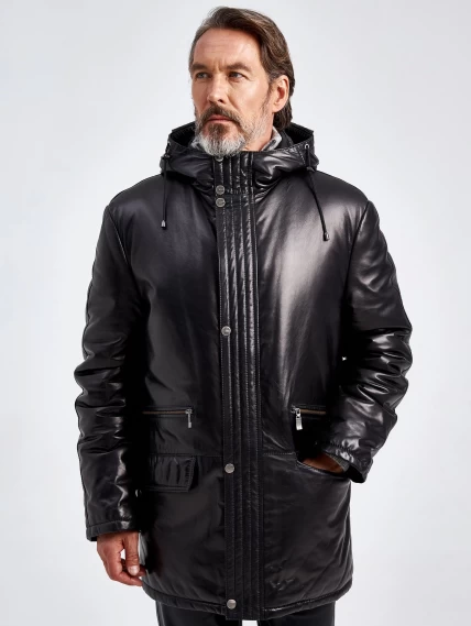 Демисезонный комплект мужской: Куртка утепленная 512 + Брюки 01, черный, р. 56, арт. 140570-3