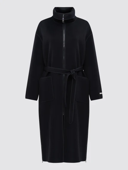 Пальто кашемировое женское 1058-120, черное, размер 44, артикул 92510-0