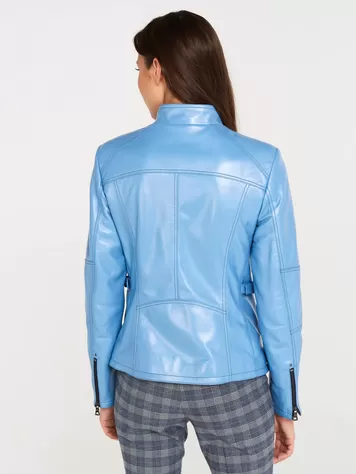 Куртка женская 301, голубой перламутр, артикул 90591-4