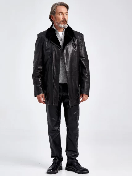 Демисезонный комплект мужской: Куртка 5358 + Брюки 01, черный, р. 48, арт. 140660-0