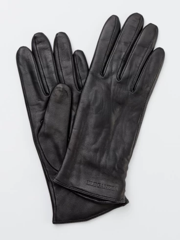 Перчатки кожаные женские IS00700, черные, p. 7, арт. 20260-0