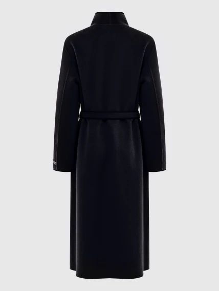 Пальто кашемировое женское премиум класса 1030-125, черное, размер 46, артикул 92770-1