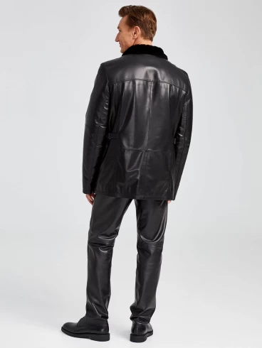 Демисезонный комплект мужской: Куртка утепленная 537мех + Брюки 01, черный, р. 48, артикул 140430-2
