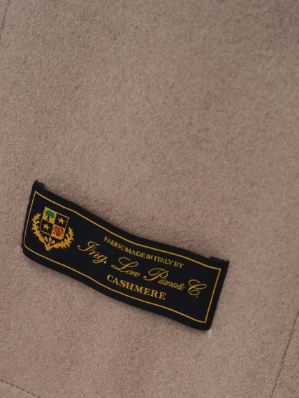 Кашемировое женское полупальто 1133-95, серо-коричневое, размер 46, артикул 92580-2