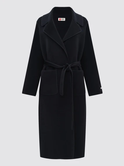 Пальто кашемировое женское 1055-125, черное, размер 46, артикул 92480-0