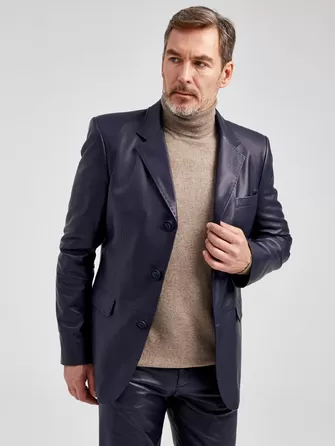 Кожаный пиджак мужской 543-1