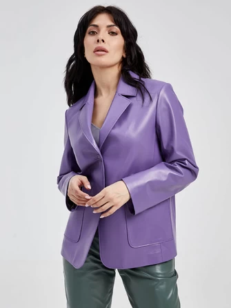 Кожаный женский пиджак премиум класса 3016-0