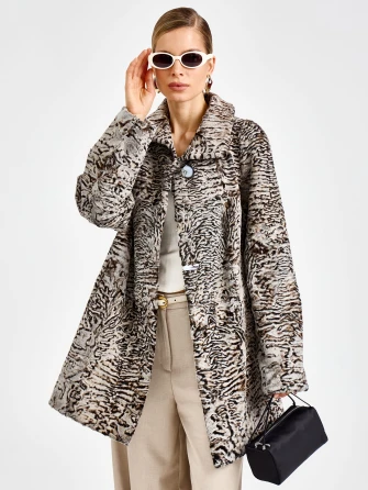 Короткая женская каракулевая шуба премиум класса Лиза(в)-1