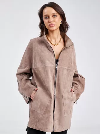 Замшевая куртка премиум класса женская 3037-1