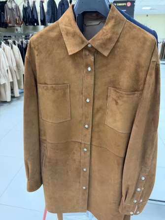 Женская замшевая куртка премиум класса 3107з-0