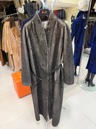 Длинная женская дубленка 2085-0