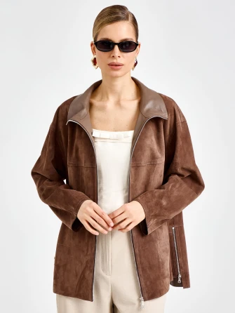 Замшевая женская куртка премиум класса 3090з-1