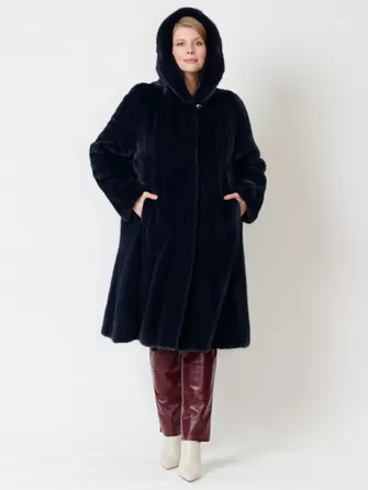 Пальто из меха норки женское 4021к-1