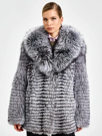 Женская короткая шуба из меха лиса Л1010-829-0