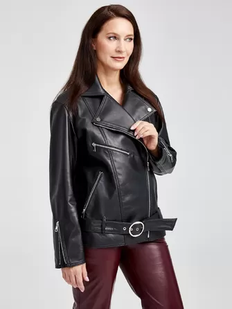 Кожаный комплект: Куртка женская 3013 + Брюки женские 02-1