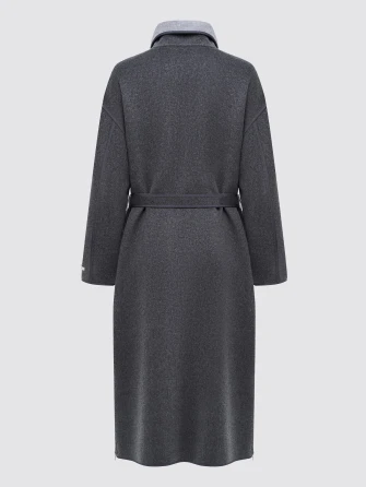 Пальто кашемировое женское темно-серое 1058-120-1