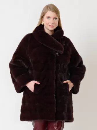 Пальто из меха норки женское 1150в-0
