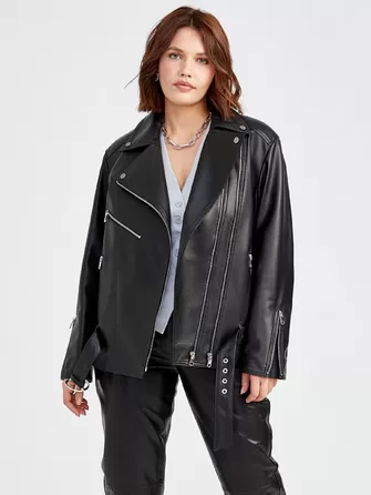 Кожаный комплект: Куртка женская 3013 + Брюки женские 02-1