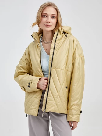 Текстильная утепленная куртка женская 20007-1