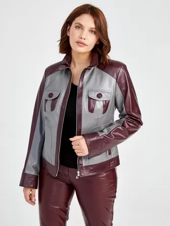 Кожаный комплект женский: Куртка 341 + Брюки 02-1