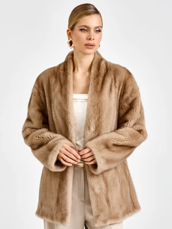 Короткая женская норковая шуба М-102-2252-1