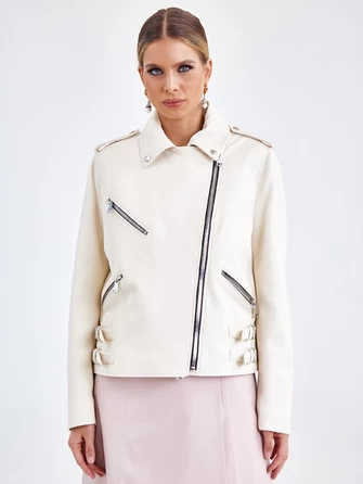Кожаная женская куртка косуха премиум класса 3036-0