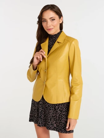 Кожаный пиджак женский 316рс-0