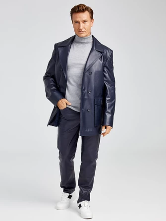 Кожаный комплект мужской: Куртка 549 + Брюки 01-0