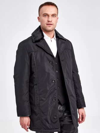 Текстильная зимняя куртка с воротником меха нерпы мужчин Belpasso-1