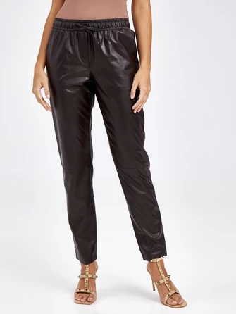 Женские кожаные брюки из экокожи 4616633-0