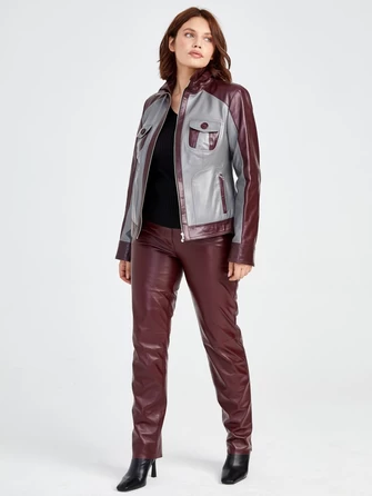 Кожаный комплект женский: Куртка 341 + Брюки 02-0