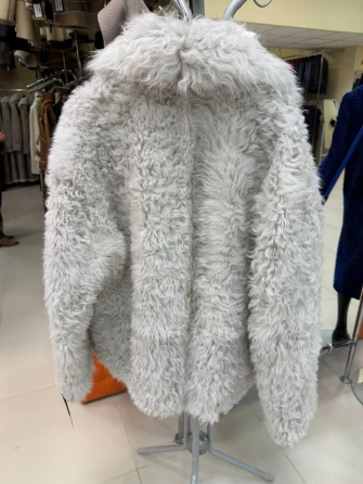 Короткая женская дубленка из тиградо 2081-1