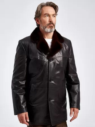 Кожаная куртка премиум класса мужская 5450-0
