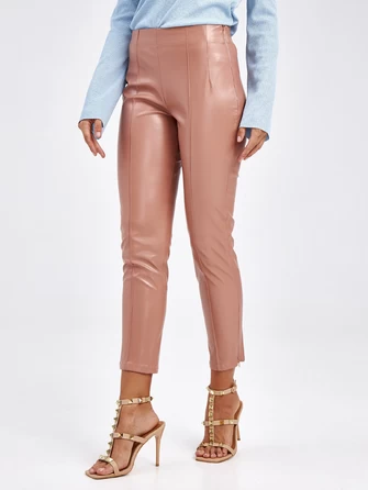 Кожаные женские брюки из экокожи 4820734-1