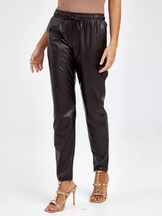 Кожаные брюки женские 4616633-1