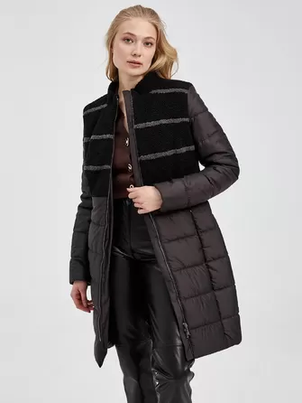 Пальто женское комбинированное 805-1