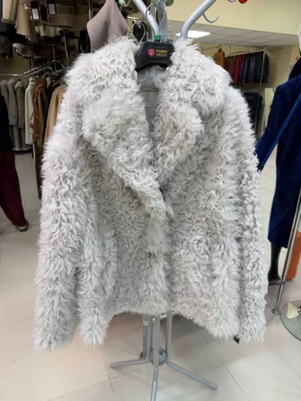 Короткая женская дубленка из тиградо 2081-0