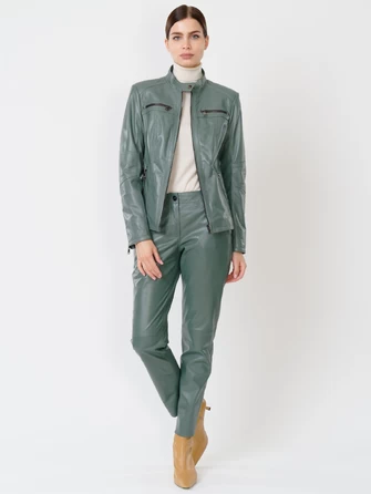 Кожаный комплект женский: Куртка 301 + Брюки 03-0