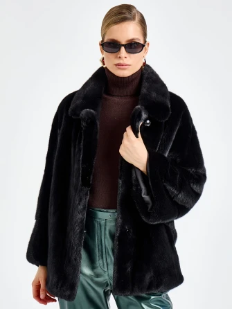 Короткая женская норковая шуба Москвичка-51593-1