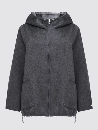 Полупальто кашемировое женское с капюшоном 1132-70-0