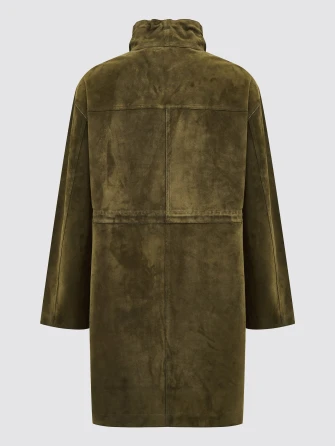 Женская замшевая куртка премиум класса 3114з-1