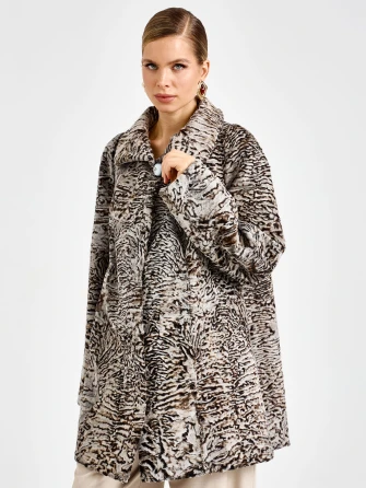 Короткая женская каракулевая шуба премиум класса Лиза(в)-0