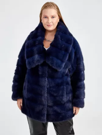 Зимний комплект женский: Куртка из меха норки 1150 (в) + Брюки 02-1