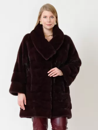 Пальто из меха норки женское 1150в-1