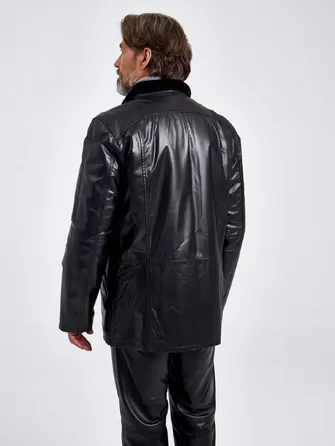 Кожаная куртка зимняя мужская 5252-1